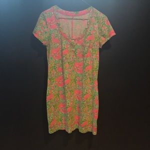 Lilly Pulitzer Pima Cotton flamingo print dress
